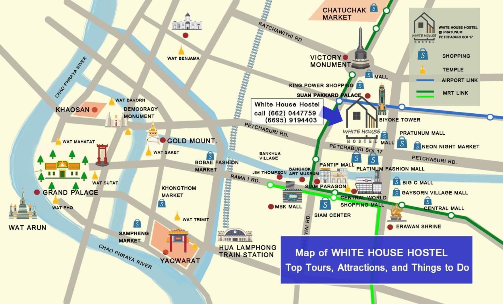 White House Hostel Bangkok Ngoại thất bức ảnh
